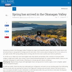 Spring has arrived in the Okanagan Valley