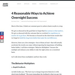 4 Reasonable Ways to Achieve Overnight Success