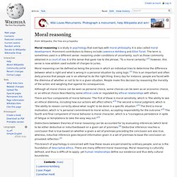 Moral reasoning