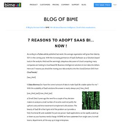 7 reasons to adopt SaaS BI… Now !