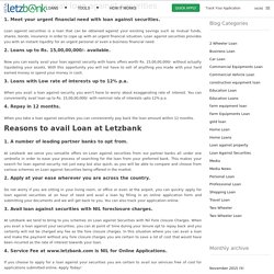 Reasons to avail loan against securities