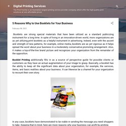 5 Reasons Why to Use Booklets for Your Business