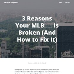 3 Reasons Your MLB중계 Is Broken (And How to Fix It)