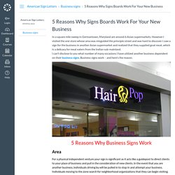 5 Reasons Why Signs Boards Work For Your New Business