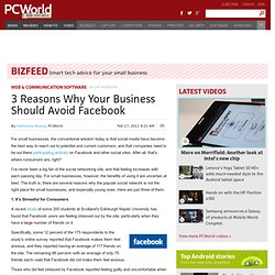3 Reasons Why Your Business Should Avoid Facebook - PCWorld Business Center