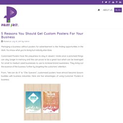 Get Custom Posters For Your Business