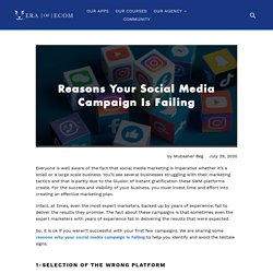 Reasons Your Social Media Campaign Is Failing – EraofEcom