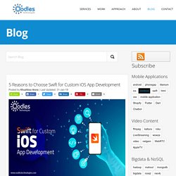 5 Reasons to Choose Swift for Custom iOS App Development