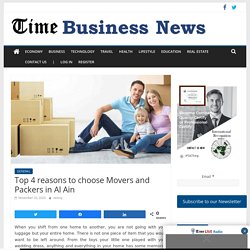 Top 4 reasons to choose Movers and Packers in Al Ain