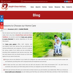 Reasons to Choose our Home Care