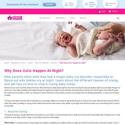 Why Does Colic Happen At Night?