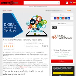 5 Reasons Why Your company needs SEO Article