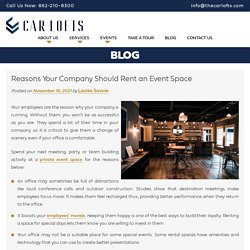 Reasons Your Company Should Rent an Event Space