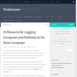10 Reasons for Lagging Computer and Methods to Fix Slow Computer