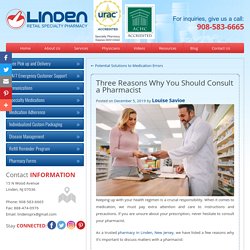 Three Reasons Why You Should Consult a Pharmacist
