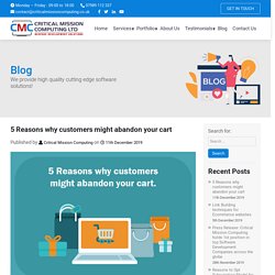5 Reasons why customers might abandon your cart