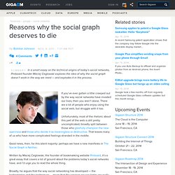 Reasons why the social graph deserves to die