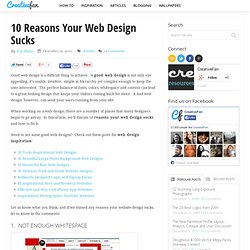 10 Reasons Your Web Design Sucks