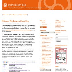 8 Reasons Why Designers Should Blog