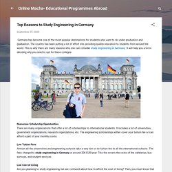 Top Reasons to Study Engineering in Germany