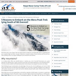 5 Reasons to Embark on the Mera Peak Trek lying South of Mt Everest! – Nepal Trekking Agency