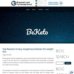 Top Reasons to buy exogenous ketones for weight loss