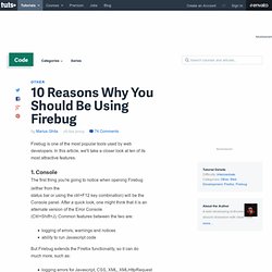 10 Reasons Why You Should Be Using Firebug
