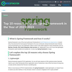 Top 10 reasons to use Spring Framework ! Spring Framework Advantages