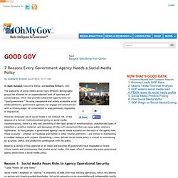 7 Reasons Every Government Agency Needs a Social Media Policy