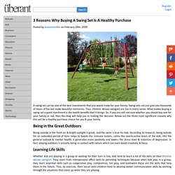 3 Reasons Why Buying A Swing Set Is A Healthy Purchase