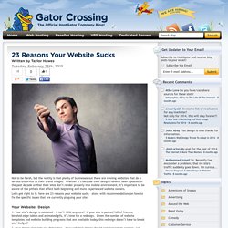 23 Reasons Your Website Sucks