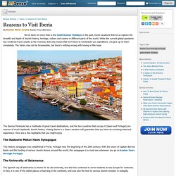 Reasons to Visit Iberia by Kosher River Cruise