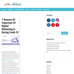 7 Reasons Of Important Of Digital Marketing in During Covid-19