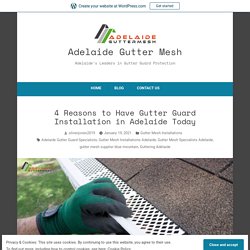 4 Reasons to Have Gutter Guard Installation in Adelaide Today – Adelaide Gutter Mesh