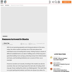 Reasons to Invest in Stocks - Content Sharing Site