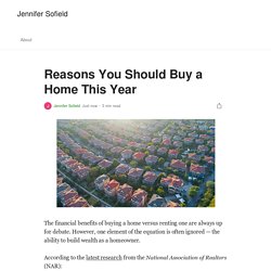 Reasons You Should Buy a Home This Year