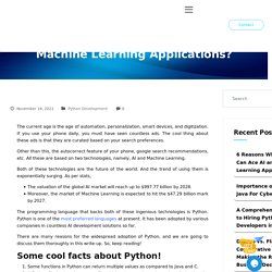 6 Reasons Why Python Can Ace AI and Machine Learning Applications?
