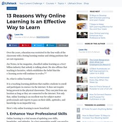 13 Reasons Why Online Learning Is an Effective Way to Learn