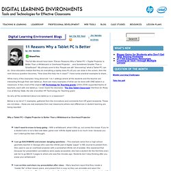 DIGITAL LEARNING ENVIRONMENTS: Tools and Technologies for Effect