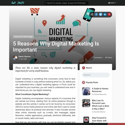 5 Reasons Why Digital Marketing Is Important