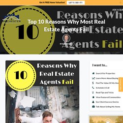 Top 10 Reasons Why Most Real Estate Agents Fail