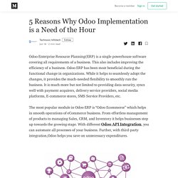 5 Reasons Why Odoo Implementation is a Need of the Hour
