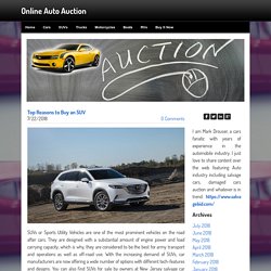 Top Reasons to Buy an SUV - Online Auto Auction