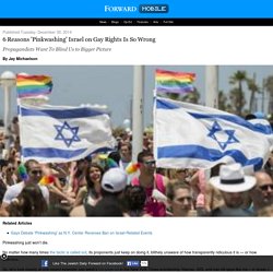 6 Reasons 'Pinkwashing' Israel on Gay Rights Is So Wrong