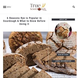 6 Reasons Rye is Popular in Sourdough & What to Know Before Using it – True Sourdough – Sourdough Baking at Home