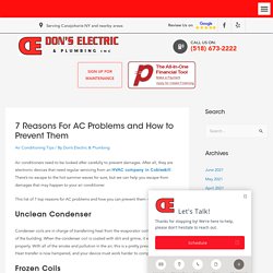 7 Reasons For AC Problems and How to Prevent Them