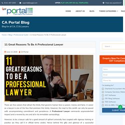 Top 11 Advantages to becoming a Professional lawyer