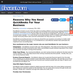 Reasons Why You Need QuickBooks For Your Business