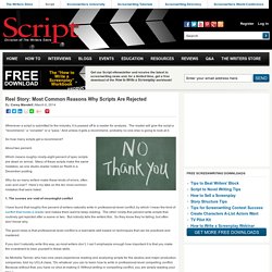 Reel Story: Most Common Reasons Why Scripts Are Rejected