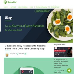 7 Reasons Why Restaurants Need to Build Their Own Food Ordering App